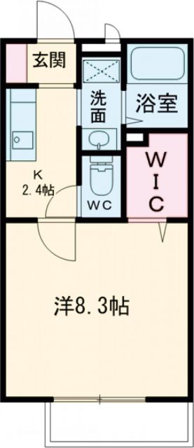 名張市希央台２番町のアパートの間取り