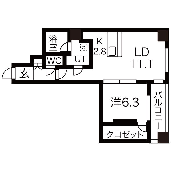 MODENA医大前の間取り