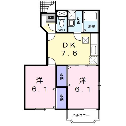 カーサ ポッツォの間取り写真