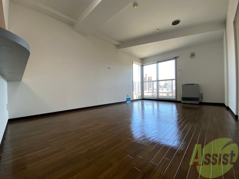 居室・リビング　１１帖の洋室が広がっています。シックで落ち着きのあるお部屋。