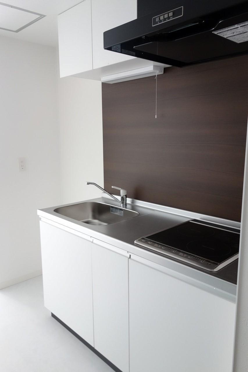 キッチン　２口ＩＨクッキングヒーター付のキッチン♪