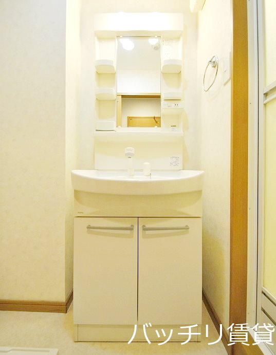 洗面設備　別号室タイプの為、現状を優先いたします