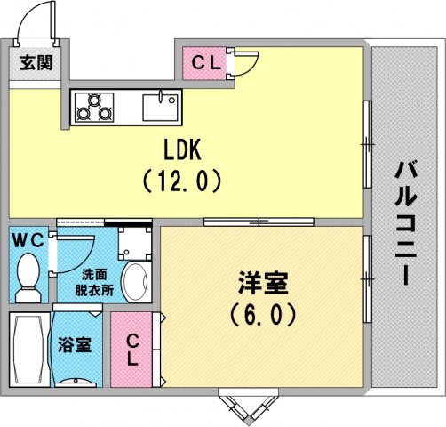 プレージュ本山の間取り写真