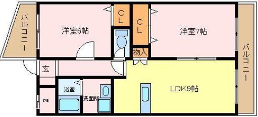 南海泉北線 光明池駅 徒歩20分 3階建 築27年の間取り写真