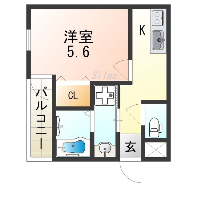 ＪＲ阪和線 杉本町駅 徒歩3分 3階建 築5年の間取り写真
