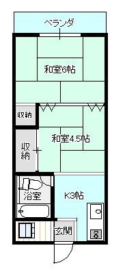 太陽マンション103棟の間取り