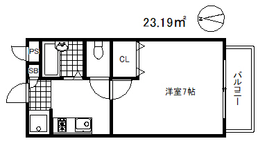 クレールモエの間取り