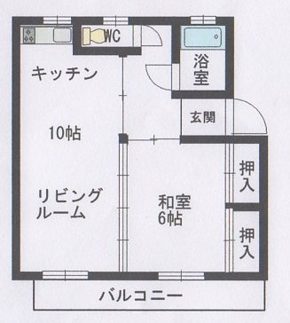 S長野県小諸市加増822-1　ひばりヶ丘ハイツ(2)の間取り