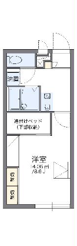 レオパレスアドミラブールIIの間取り