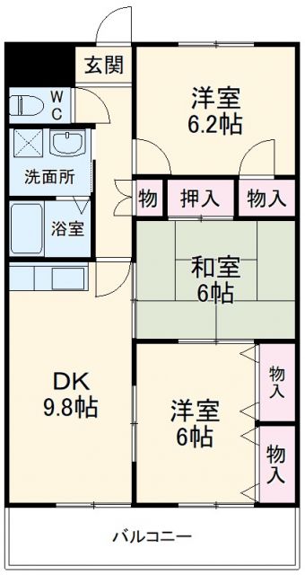 グランドゥール２１の間取り