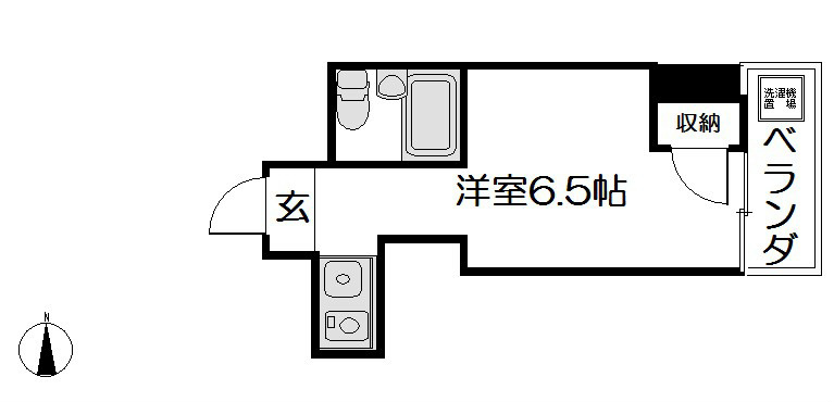 京都市下京区薬園町のマンションの間取り