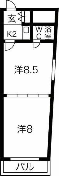 東和マンション広小路の間取り写真