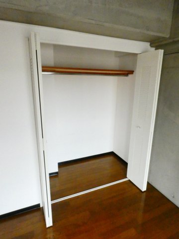 収納　便利なクローゼットタイプ。