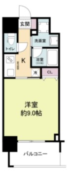 広島市中区河原町のマンションの間取り