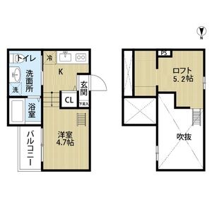 コンフォート津金(コンフォートツガネ)の間取り