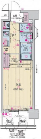 プレサンスTHE KYOTO 東福寺 EASTの間取り