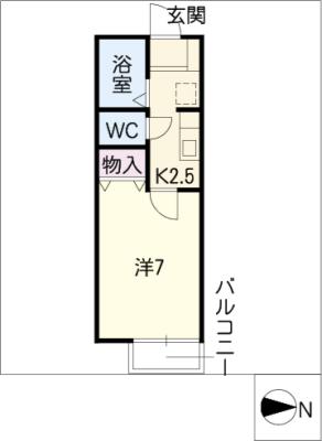 レ　ドゥーズ　シャンブルの間取り