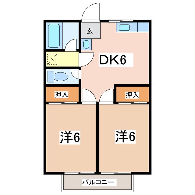 ハイツ　アイリスの間取り