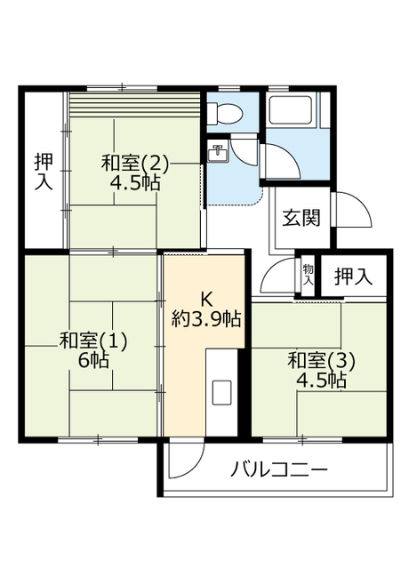 ＵＲ金剛の間取り