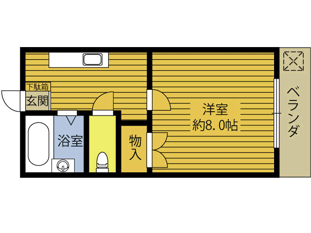 インテリジェントコーポNo.１７の間取り