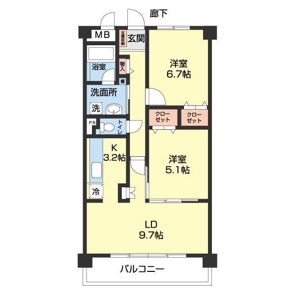 リヴィエールの間取り