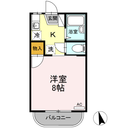 ヤングユーカリＡの間取り