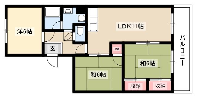 サンハイツ陽明の間取り