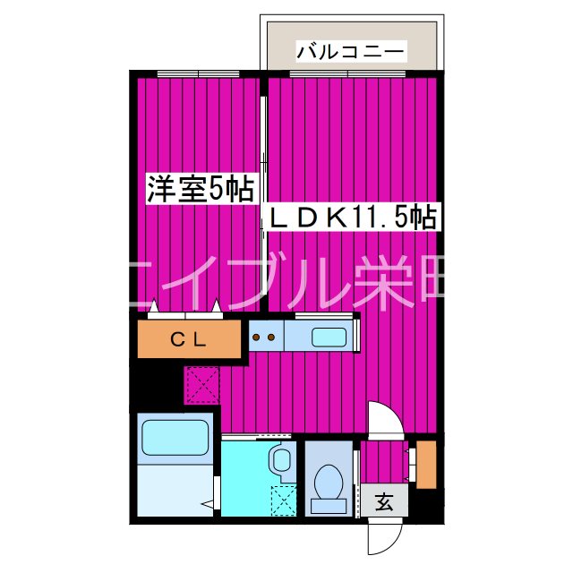 札幌市北区麻生町のマンションの間取り