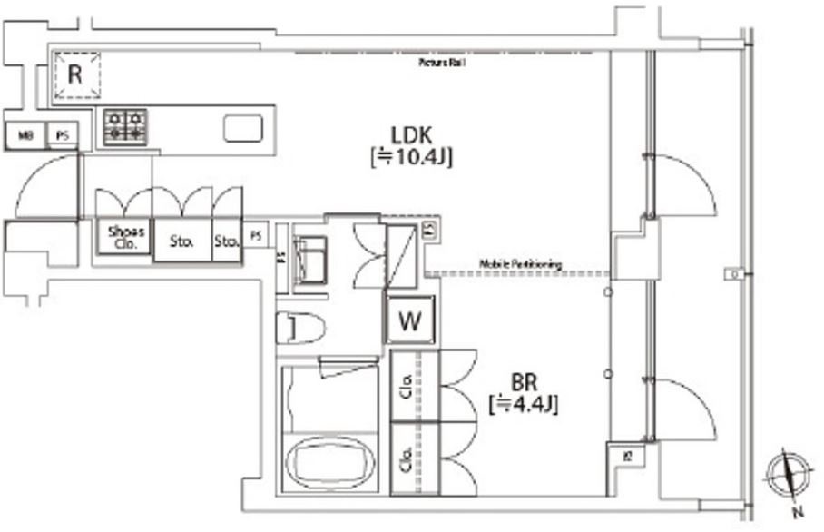 【カスタリア市ヶ谷の間取り】