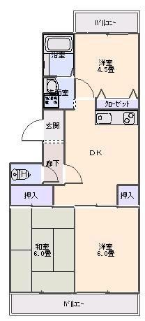 【富士見市針ケ谷のマンションの間取り】