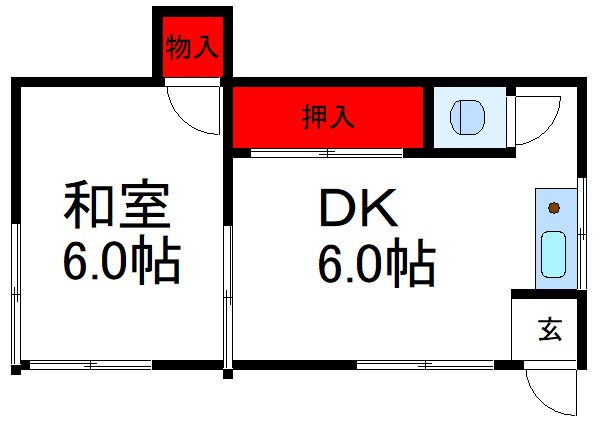 大島アパートの間取り