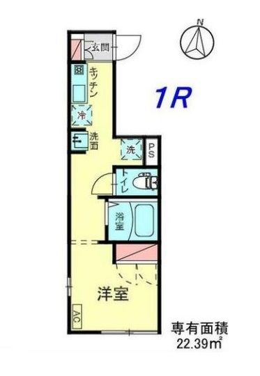 東久留米市東本町のマンションの間取り