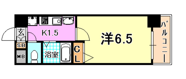 エステムコート神戸西IIIフロンタージュの間取り