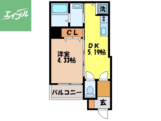 クオーレ浜町の間取り