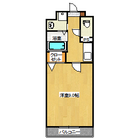 岡山市東区瀬戸町下のマンションの間取り