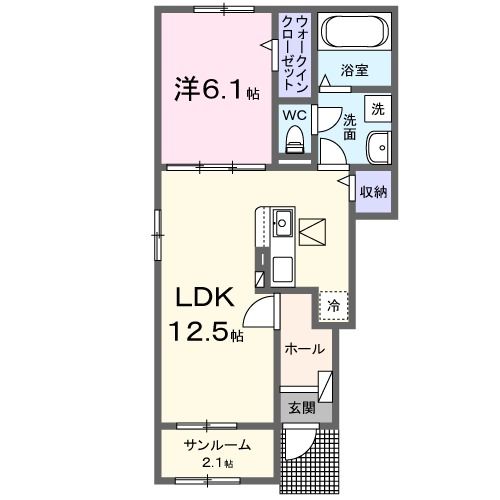 金沢市大額のアパートの間取り