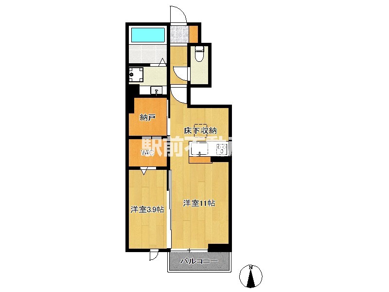 Ｄ－ＲＯＯＭ徳益駅前の間取り