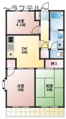 シャトー所沢の間取り