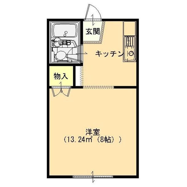 プライムＡ（１Ｒ）の間取り