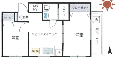 ワールドパレス山王の間取り