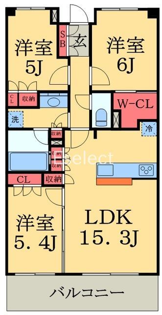 クレアホームズ千葉松波の間取り