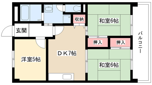 ガーデンハイツエクレールの間取り