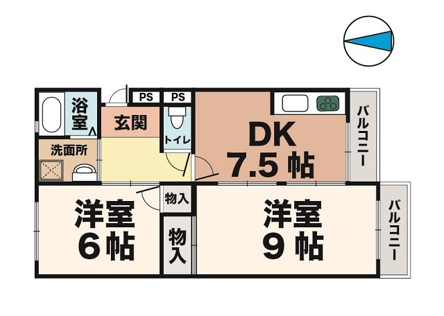 霞ヶ丘レジデンスの間取り