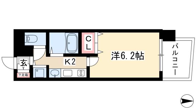 プレサンス桜通アベニューの間取り