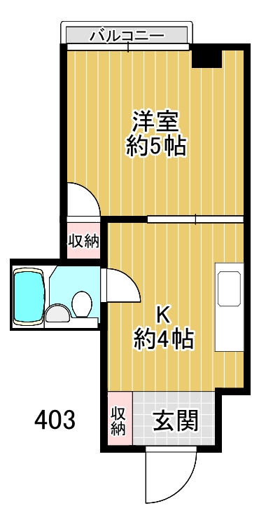 レジデンシャル枝光駅前の間取り