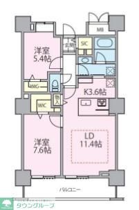 ロイヤルパークスタワー南千住の間取り