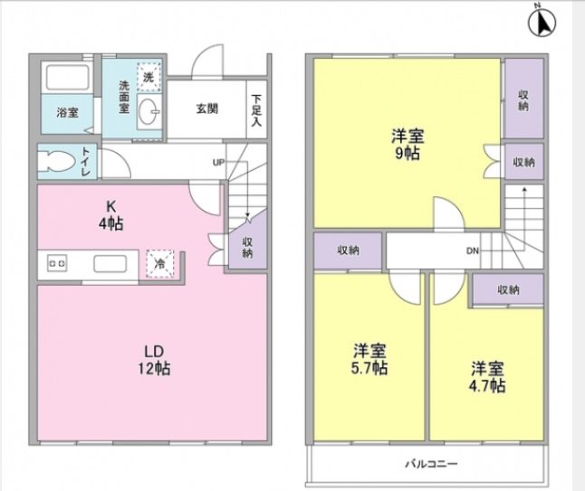 【グレースＢの間取り】