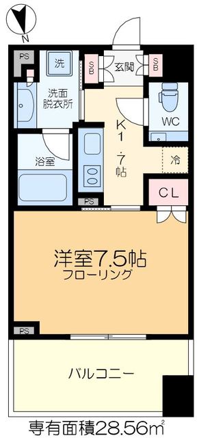 足立区千住のマンションの間取り