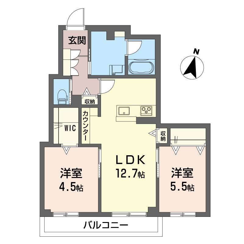 ピアニッシモの間取り