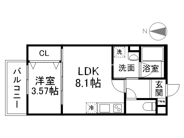 グランツ京都花園の間取り